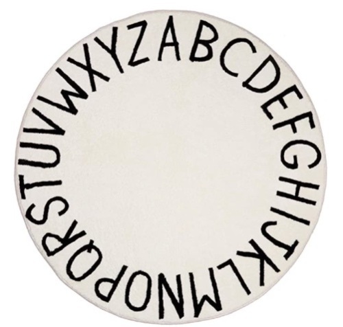 Round Kids ABC Rug, 4ft - Lot 211