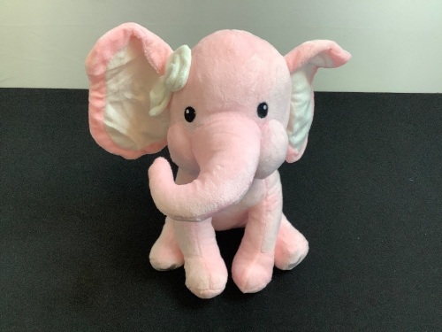 10" Pink Plush Elephant - Lot 251