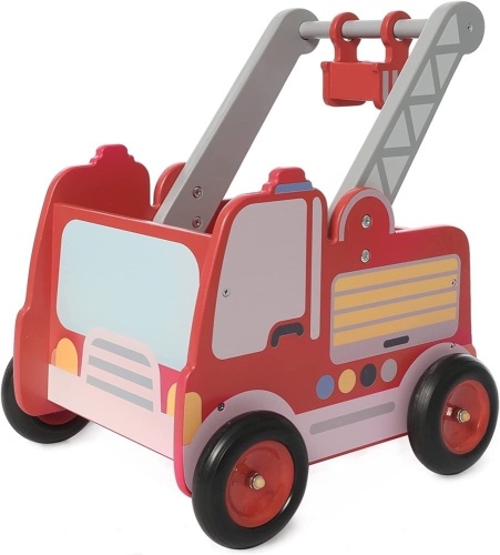 Fire Truck Wooden Baby Push Walker - Lot 272