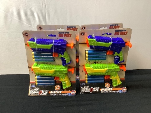 Small Box of 4 - 2pk Foam Dart Guns - Lot 275