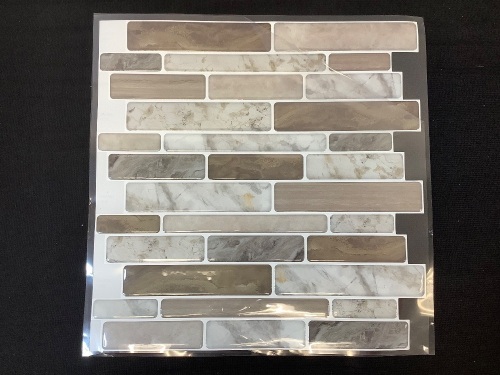 10-Sheet Peel & Stick Backsplash Tiles, 12"x12" - Lot 328