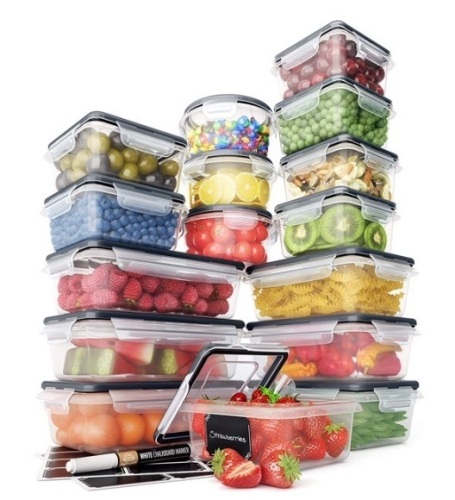 Food Storage Containers Set, 16 pc - Lot 346