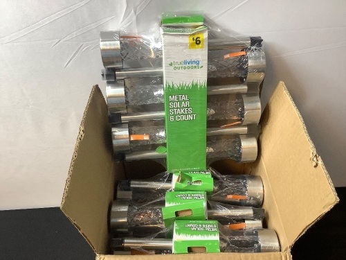 Box of 4 - 6pk Solar Stake Lights - Lot 379