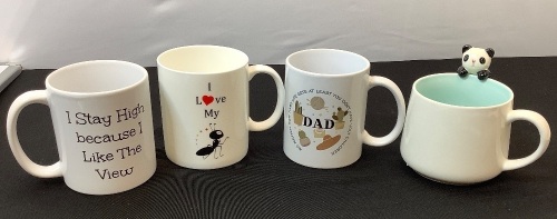 Lot of (4) Misc Mugs - Lot 392