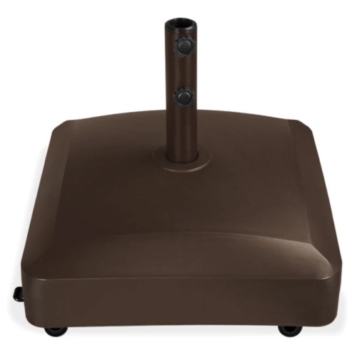 Fillable Mobile Umbrella Base Stand w/ 4 Wheels, 2 Locks, 137lb Capacity - Lot 394