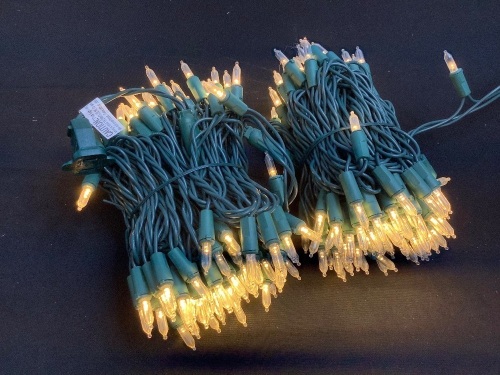 Warm White Christmas Lights, 66ft - Lot 420