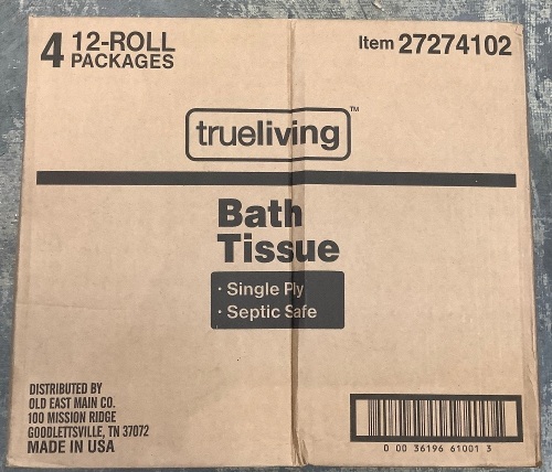 Box of 4 - 12 Roll Pkgs Bath Tissue - Lot 430