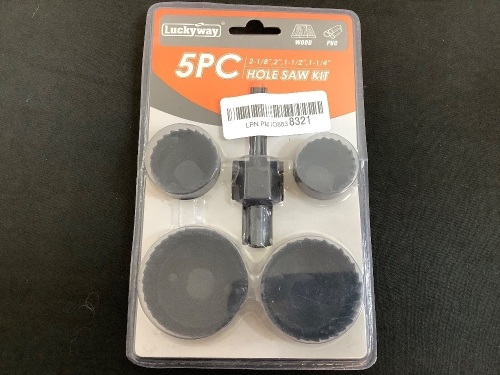 5pc Hole Saw Kit - Lot 454