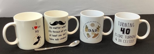 Lot of (4) Misc Mugs - Lot 533