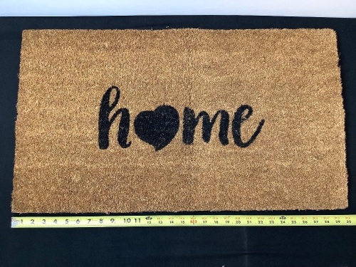Welcome Mat, Home, Brown, 30"x17" - Lot 631