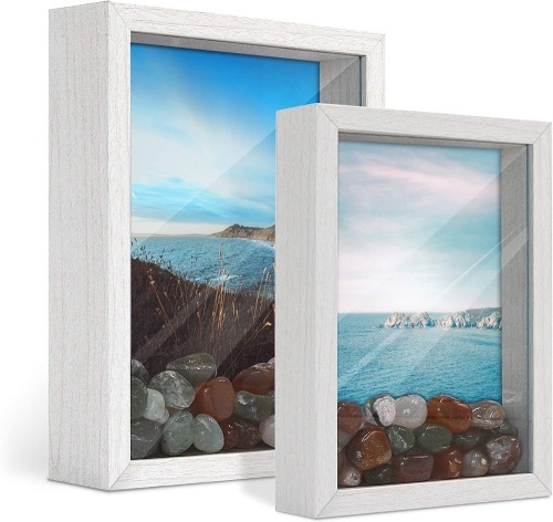 White Shadow Box Set of 2 - Lot 682