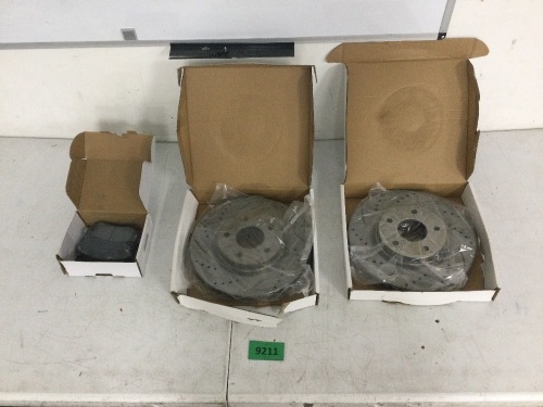 Car Rotors and Brake Pads For Unknown Vehicle - Lot 9211