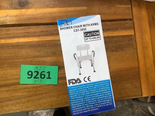 Shower Chair w/ Arms - Lot 9261