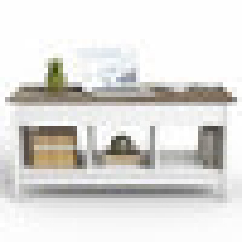 Lift Top Coffee Table With Hidden Storage Compartment- White HW65716WH - Lot 9293