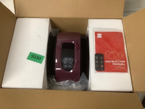 Reflexology Shiatsu Foot Massager w/ High-Intensity Rollers, Remote Control - Lot 9330