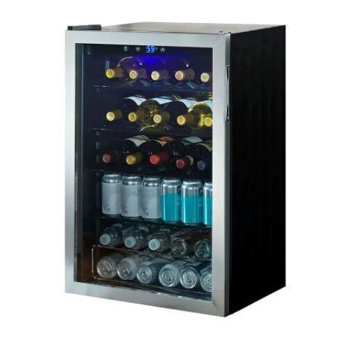 Vissani 4.3 Cu. ft. Wine and Beverage Cooler in Stainless Steel - Lot 108