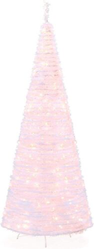 7.5ft Pre-Lit Pop-Up Artificial Christmas Tree - Lot 139