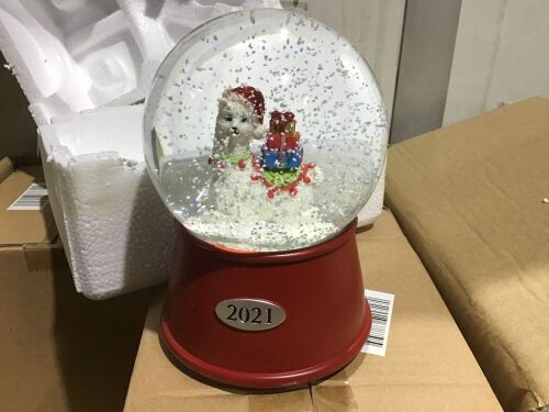 Lot of (2) Cases of (4) 2021 Musical Snow Globes  - Lot 157