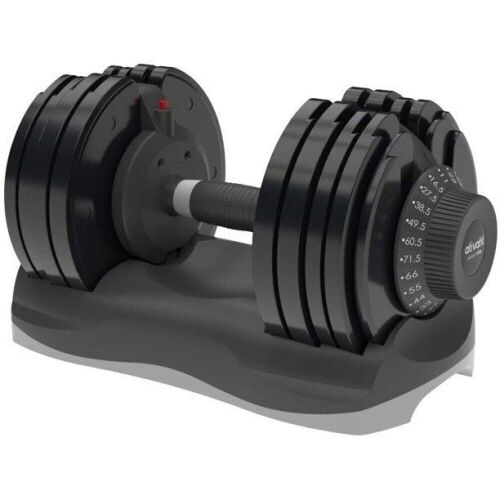Ativafit Adjustable Dumbbell 71.5 Pound Fitness Dial Dumbbell with Handle and Weight Plate - Lot 401