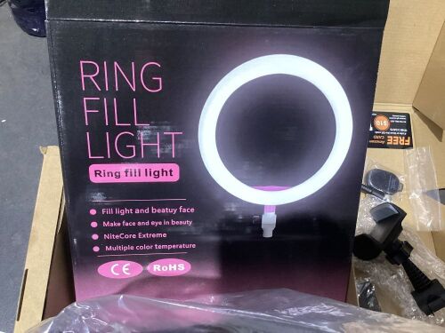 10" LED Ring Light with Tripod  - Lot 1002