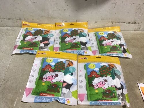 Lot of (5) Cloth Baby Books - Lot 990