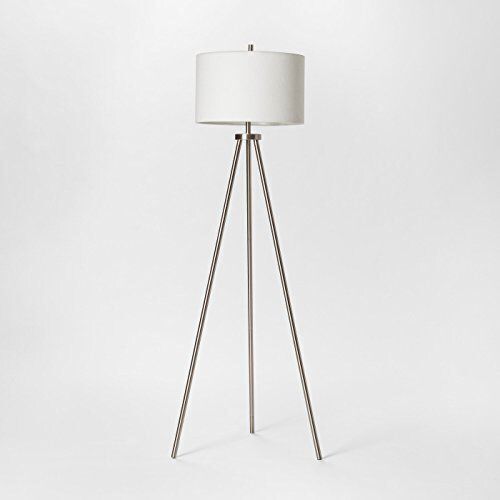 Project 62 Ellis Collection Tripod Floor Lamp, Brushed Nickel  - Lot 430