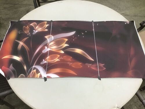 Lot of (10) 3 Piece Frameless Canvas Wall Art - Lot 697