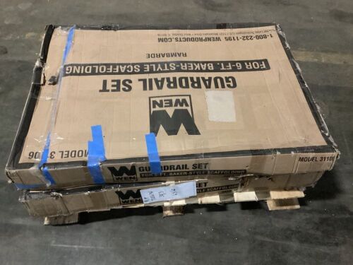 Lot of (2) WEN 6-Foot Baker Scaffold Guard Rail System - Unknown if Complete - Lot 377