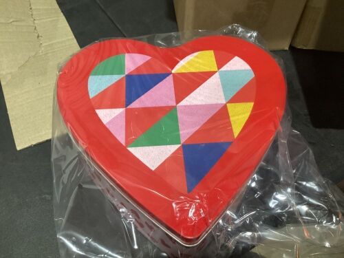 Case of (12) Spritz Heart Shape Tin Box - Lot 869
