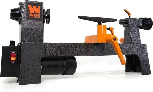 WEN 3421 3.2-Amp 8-Inch by 12-inch Variable Speed Mini Benchtop Wood Lathe - Lot 186