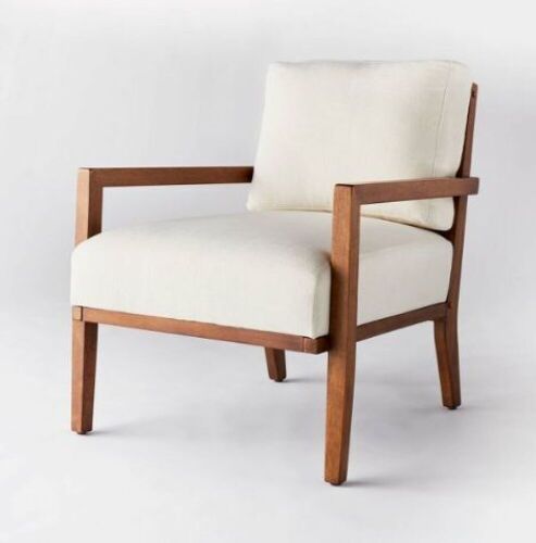 Threshold Agoura Hills Cane Back Accent Chair Cream/Mid-tone Wood - Lot 386