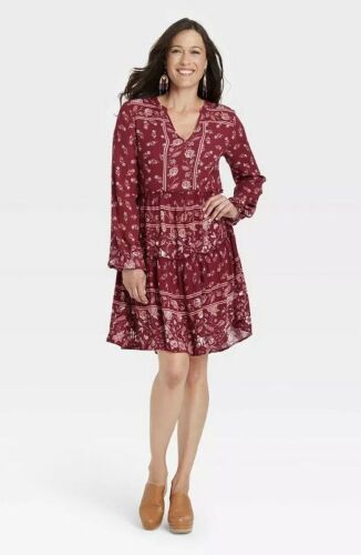 Case of (6) Knox Rose Women's Flutter Knit Long Sleeve Dress, XS - XXL - Lot 588