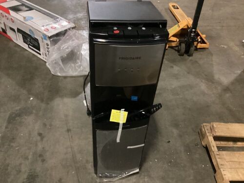 Frigidaire 5 Gallon Bottom Loading Hot and Cold Water Dispenser - Top Cover Broken  - Lot 183