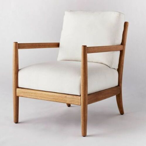 Threshold Park Valley Ladder Back Wood Arm Accent Chair - Lot 384