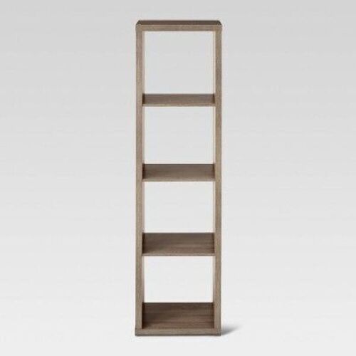 Threshold 13" 4 Cube Vertical Organizer Shelf Weathered Gray - Lot 394