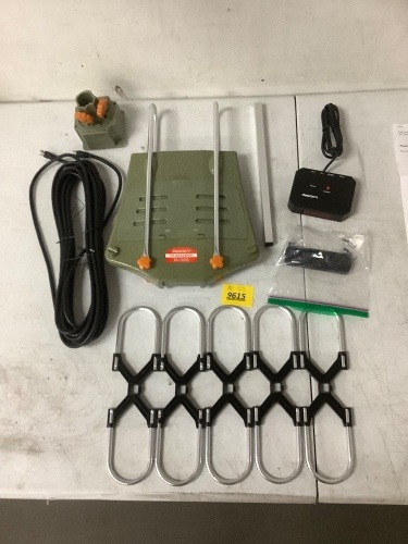 HDTV Outdoor Digital Amplified TV Antenna Pole 150 Mile Range - Lot 9615
