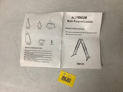 Aluminum Multi-Purpose Ladder (13ft) - Lot 9630