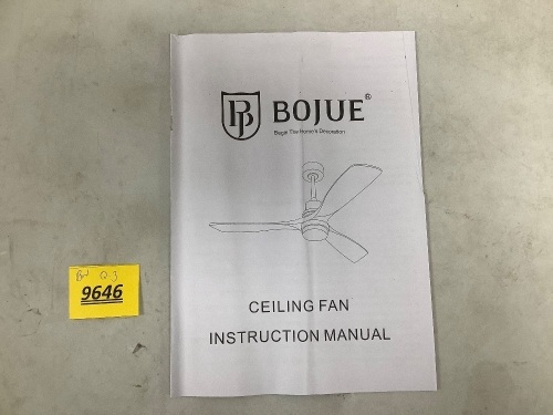 Bojue Ceiling Fan - Lot 9646