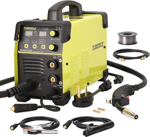 MIG ARC TIG 3 in 1 Gas/Gasless MIG Welder Machine, 110/220V MTA1650 Dual Voltage - Lot 9614