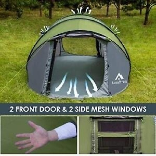 Londtren 4-Person Pop-up Tent - Lot 9725