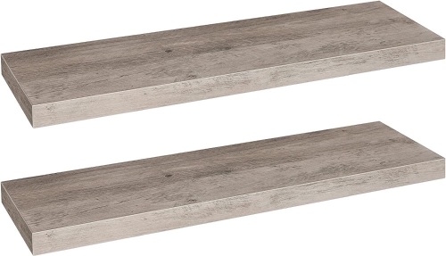 HOOBRO Floating Shelves, Wall Shelf Set of 2, 31.5 Inch Hanging Shelf with Invisible Brackets - Lot 9742