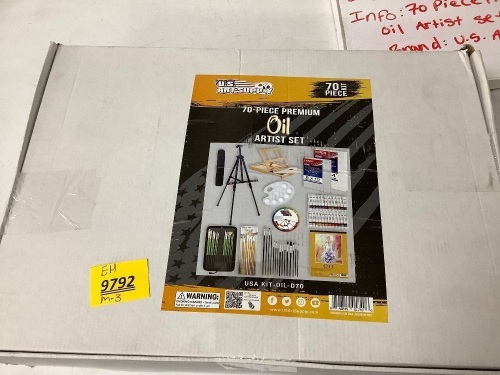 70 Piece Premium Oil Artist Set - Lot 9792