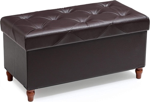 Nicehill 30 Inches Folding Storage Ottoman Bench - Lot 9804