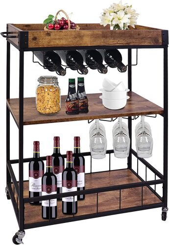 Wine Serving Bar Cart - Lot 9713