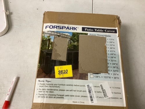 Forspark Patio Table Cover - Lot 9810