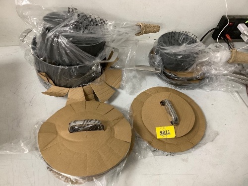 Set of Grey Bailetti Pots and Pans - Lot 9811