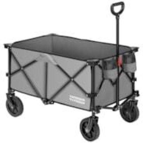 VIVOSUN Heavy Duty Collapsible Folding Wagon, Gray - Lot 9767