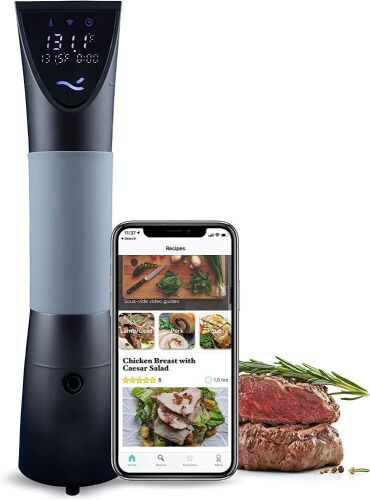 Nise Wave Sous Vide, 1200W Waterproof Immersion Circulator, with Wifi and Touch Control - Lot 60