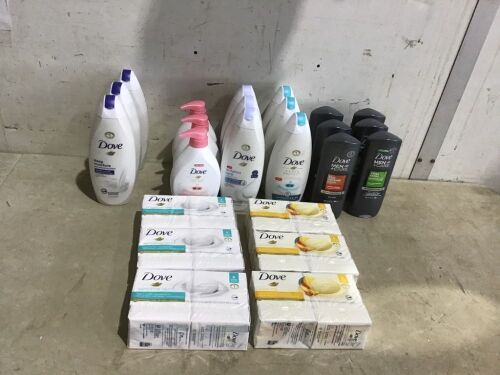 Case of Dove Body Wash, Hand Wash, & Bar Soap  - Lot 91
