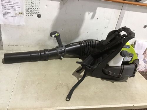 RYOBI 175 MPH 760 CFM 38cc Gas Backpack Leaf Blower - Has Compression, Not Tested Further - Lot 170